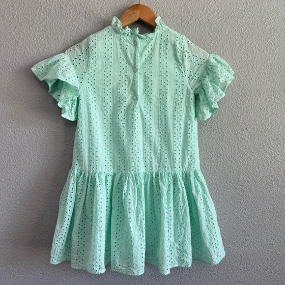 Janie & Jack Eyelet Flutter Sleeve Dress Size 10 EUC - Picture 4 of 7
